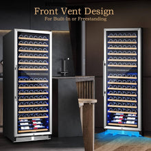 Load image into Gallery viewer, AOBOSI 24 inch Wine Cooler 154 Bottles Capacity Dual Zone - YC-408B