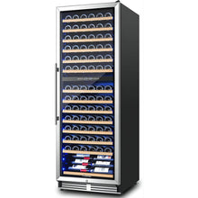 Load image into Gallery viewer, AOBOSI 24 inch Wine Cooler 154 Bottles Capacity Dual Zone - YC-408B