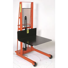 Load image into Gallery viewer, Wesco Industrial Products 1,000 lb. Economy Series Hydraulic Large Platform Stacker with 32" x 30" Platform and 60" Lift Height 260050