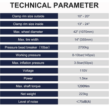 Load image into Gallery viewer, WEIZE New Tire Changer with Robo-Arm & Robo-Roller Tool, Electric Motor and 2 Helper Arms - PLA-1009+PLA-1006