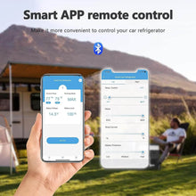 Load image into Gallery viewer, AOBOSI Portable Refrigerator on Wheels Dual Door Dual Zone 60qt/57L - J57