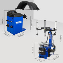 Load image into Gallery viewer, WEIZE New Tire Changer with Robo-Arm & Robo-Roller Tool, Electric Motor and 2 Helper Arms - PLA-1009+PLA-1006