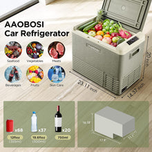 Load image into Gallery viewer, AOBOSI 12 Volt Car Fridge 53Qt/50L Green - CL50-GN-WIFI