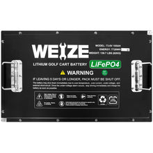Load image into Gallery viewer, WEIZE 72V(73.6V) 105AH LiFePO4 Golf Cart Battery, 7728Wh Bluetooth Lithium Battery - Complete Kit - BAC-0115CR