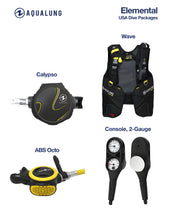 Load image into Gallery viewer, Aqua Lung Elemental Scuba Package Wave BCD, Calypso Regulator, Gauge - SCUBAPKG5303-MD