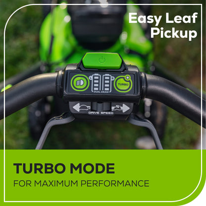 Greenworks 80V 22" Cordless Battery Dual Blade Self-Propelled Lawn Mower w/ (2) 4.0Ah Batteries & Rapid Charger - 2548102