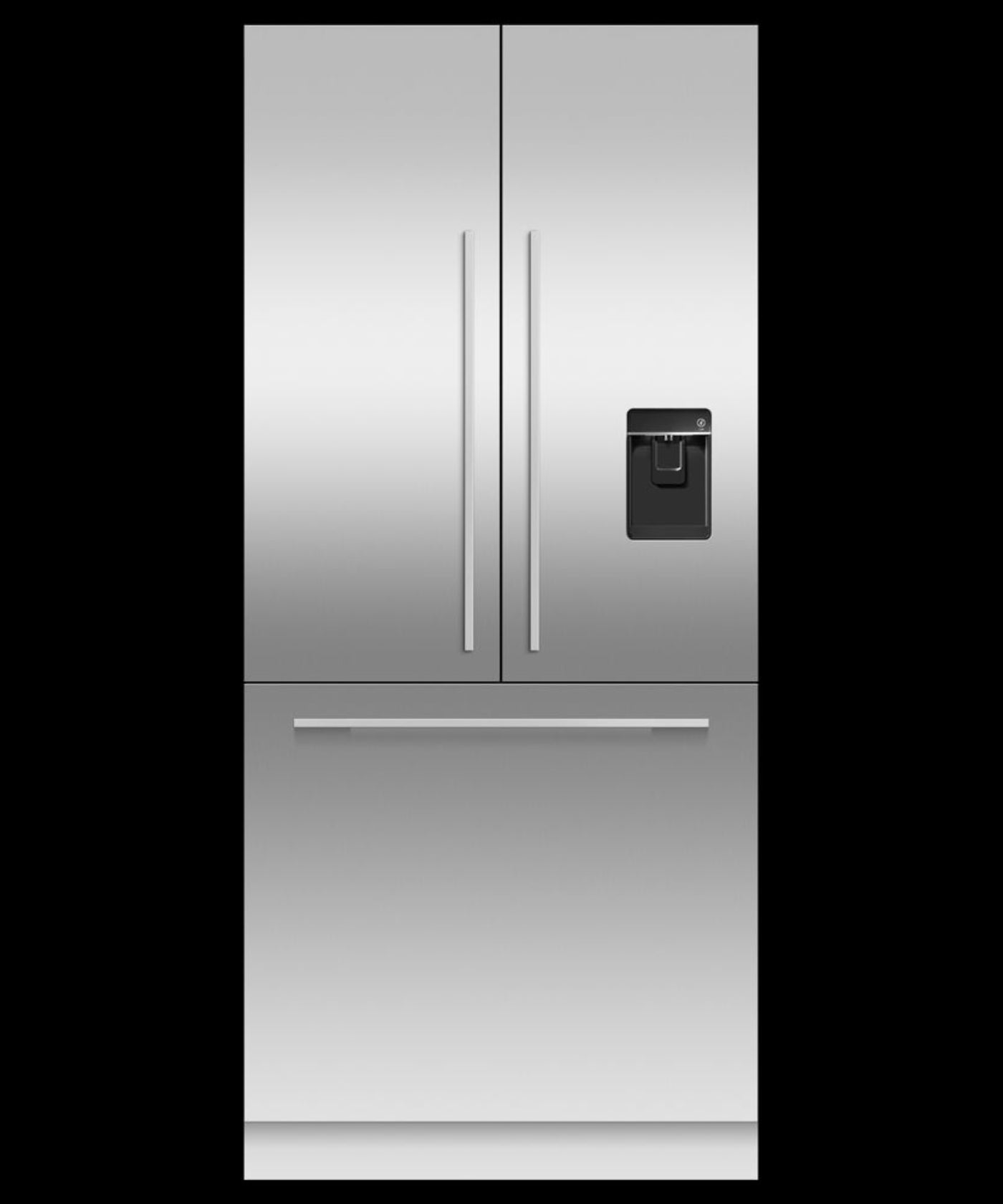 FISHER & PAYKEL RS36A80U1N Integrated French Door Refrigerator Freezer, 36", Ice & Water - RS36A80U1N-KT