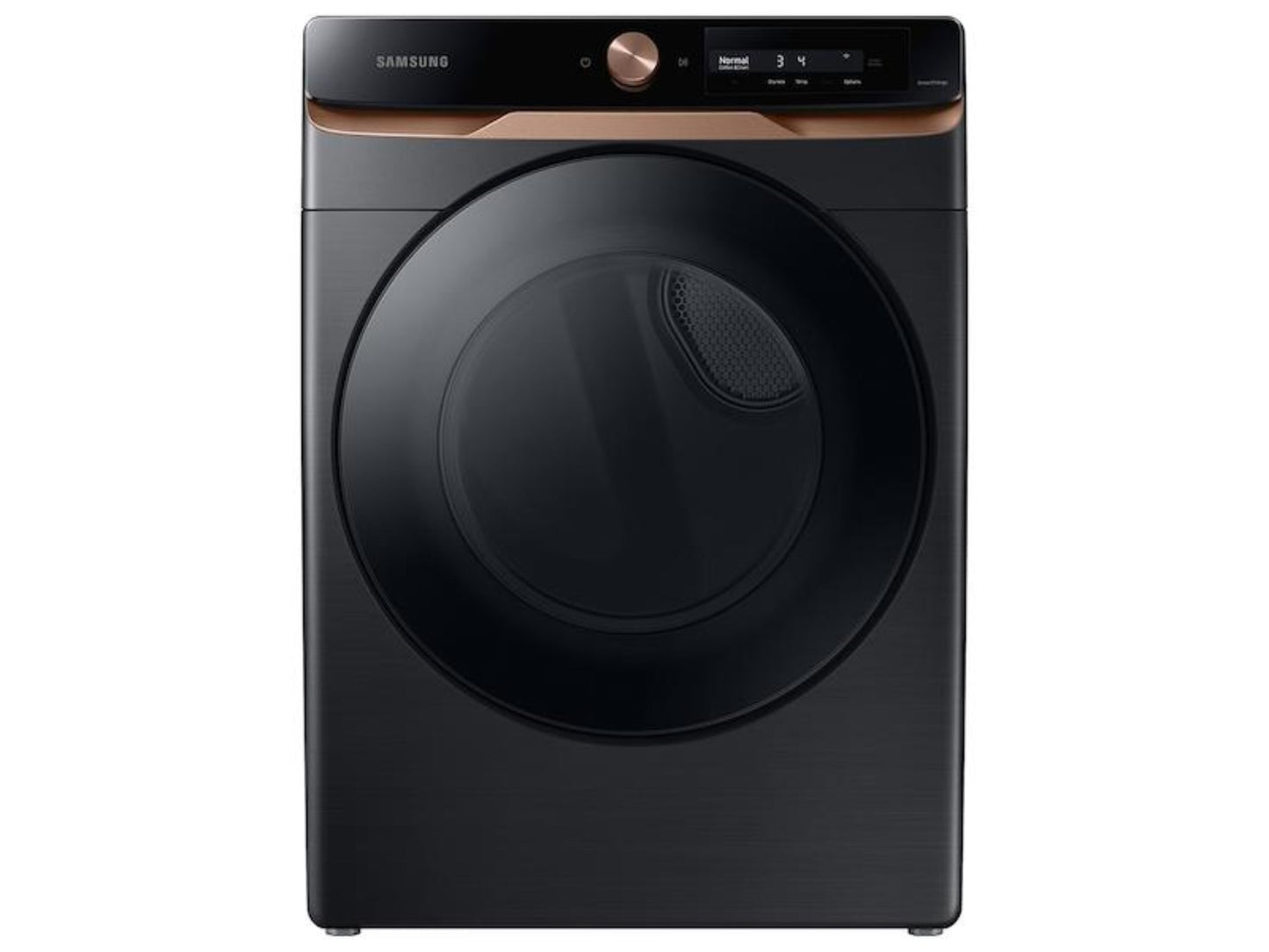 SAMSUNG 7.5 cu. ft. AI Smart Dial Gas Dryer with Super Speed Dry and MultiControl(TM) in Brushed Black - DVG46BG6500VA3-KT
