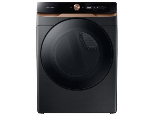 SAMSUNG 7.5 cu. ft. AI Smart Dial Gas Dryer with Super Speed Dry and MultiControl(TM) in Brushed Black - DVG46BG6500VA3-KT
