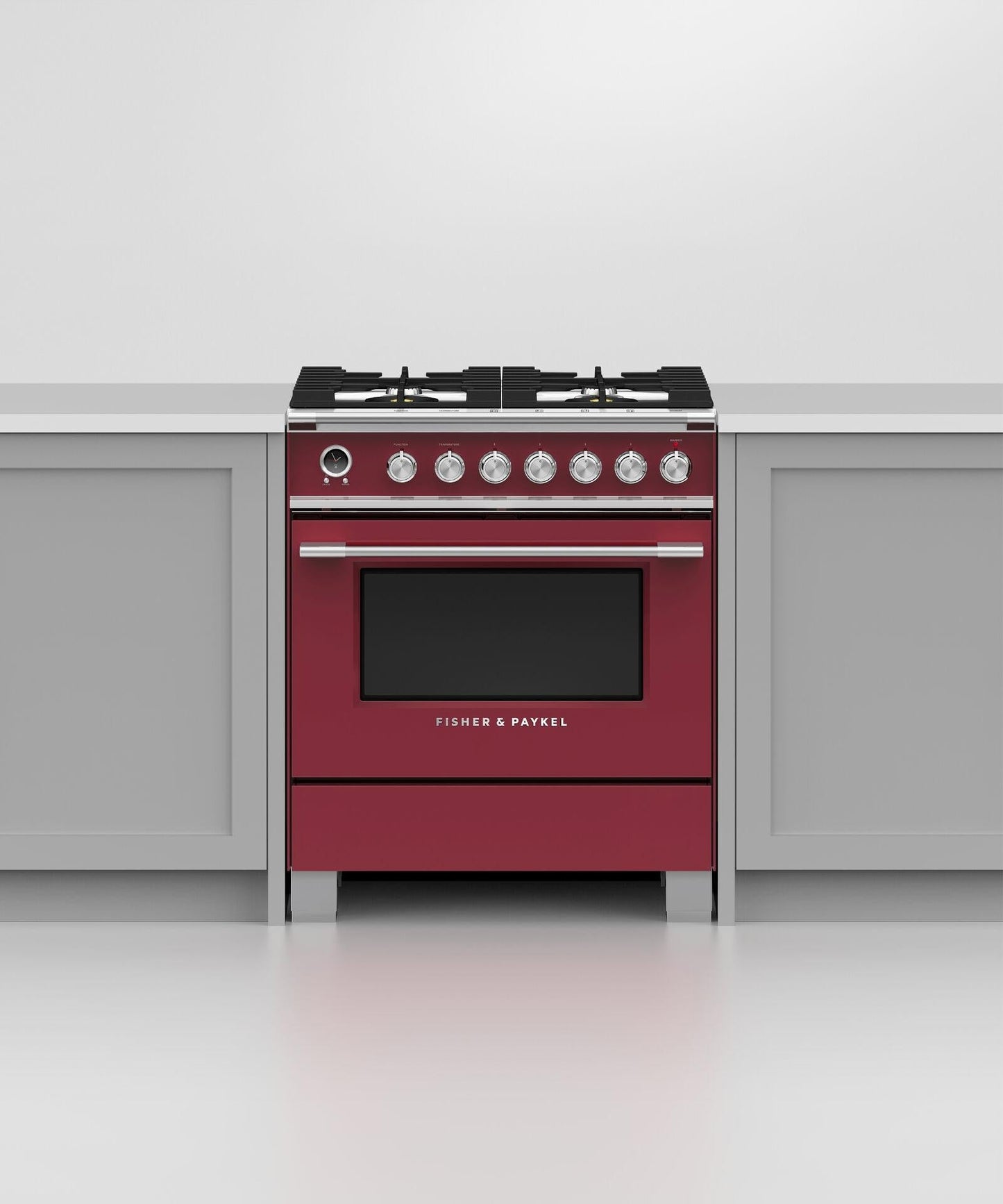 FISHER & PAYKEL OR30SCG6R1 Dual Fuel Range, 30", 4 Burners, Self-cleaning - OR30SCG6R1-KT