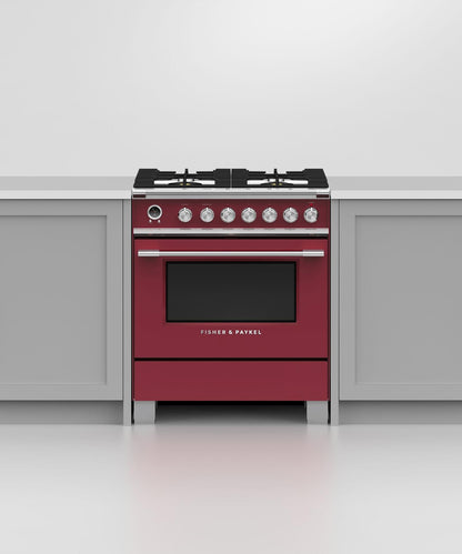 FISHER & PAYKEL OR30SCG6R1 Dual Fuel Range, 30", 4 Burners, Self-cleaning - OR30SCG6R1-KT