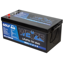 Load image into Gallery viewer, WEIZE 72V(76.8V) 65AH LiFePO4 Golf Cart Battery, 4992Wh Bluetooth Lithium Battery, 8000+ Cycles with 200A BMS, 10 Years Warranty - BAC-0118
