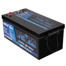 Load image into Gallery viewer, WEIZE 48V(51.2V) 105AH LiFePO4 Golf Cart Battery, 5376Wh Bluetooth Lithium Battery, 8000+ Cycles with 200A BMS, 10 Years Warranty - BAC-0117
