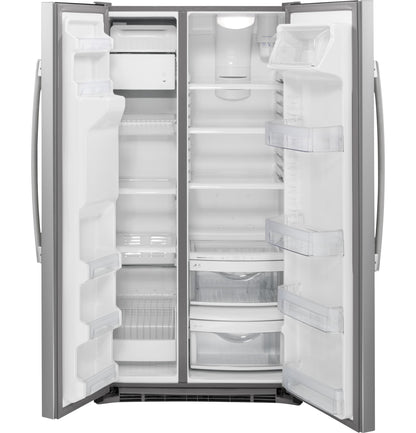 GE APPLIANCES GZS22DSJSS GE® 21.9 Cu. Ft. Counter-Depth Side-By-Side Refrigerator - GZS22DSJSS-KT