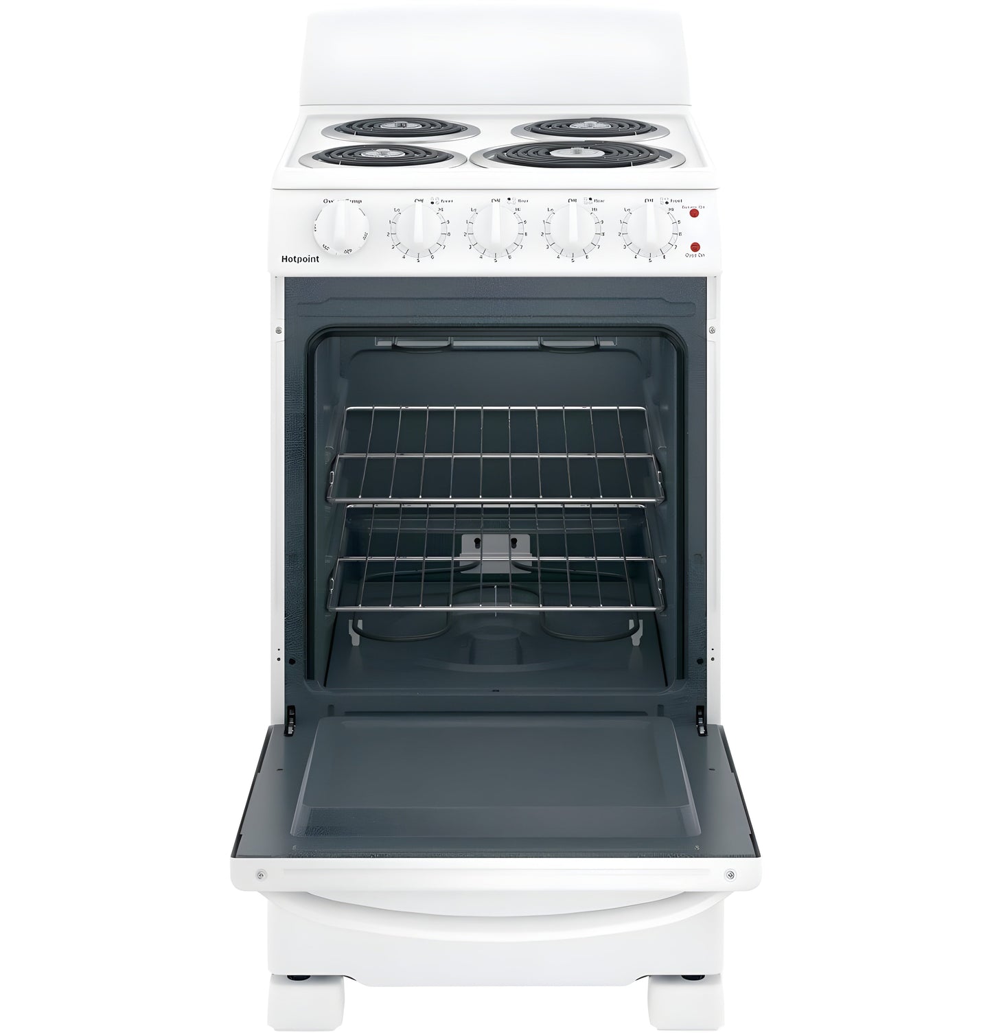HOTPOINT 20" Electric Free-Standing Front-Control Electric Range - RAS200DMWW-KT