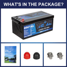Load image into Gallery viewer, WEIZE 72V(76.8V) 65AH LiFePO4 Golf Cart Battery, 4992Wh Bluetooth Lithium Battery, 8000+ Cycles with 200A BMS, 10 Years Warranty - BAC-0118

