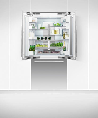 FISHER & PAYKEL RS36A80U1N Integrated French Door Refrigerator Freezer, 36", Ice & Water - RS36A80U1N-KT