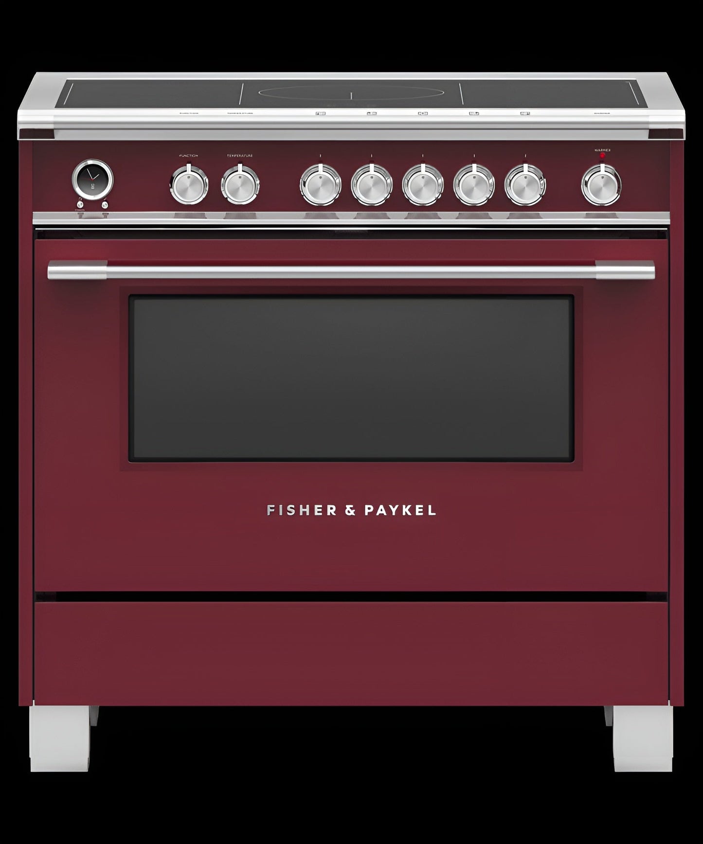 FISHER & PAYKEL OR36SCI6R1 Induction Range, 36", 5 Zones with SmartZone, Self-cleaning - OR36SCI6R1-KT