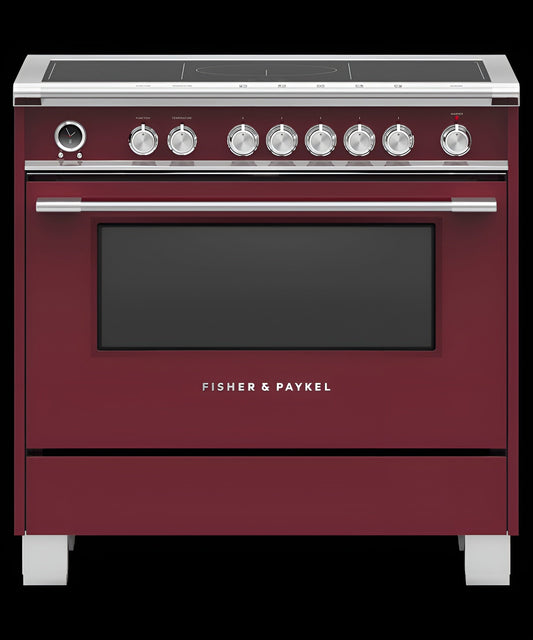FISHER & PAYKEL OR36SCI6R1 Induction Range, 36", 5 Zones with SmartZone, Self-cleaning - OR36SCI6R1-KT