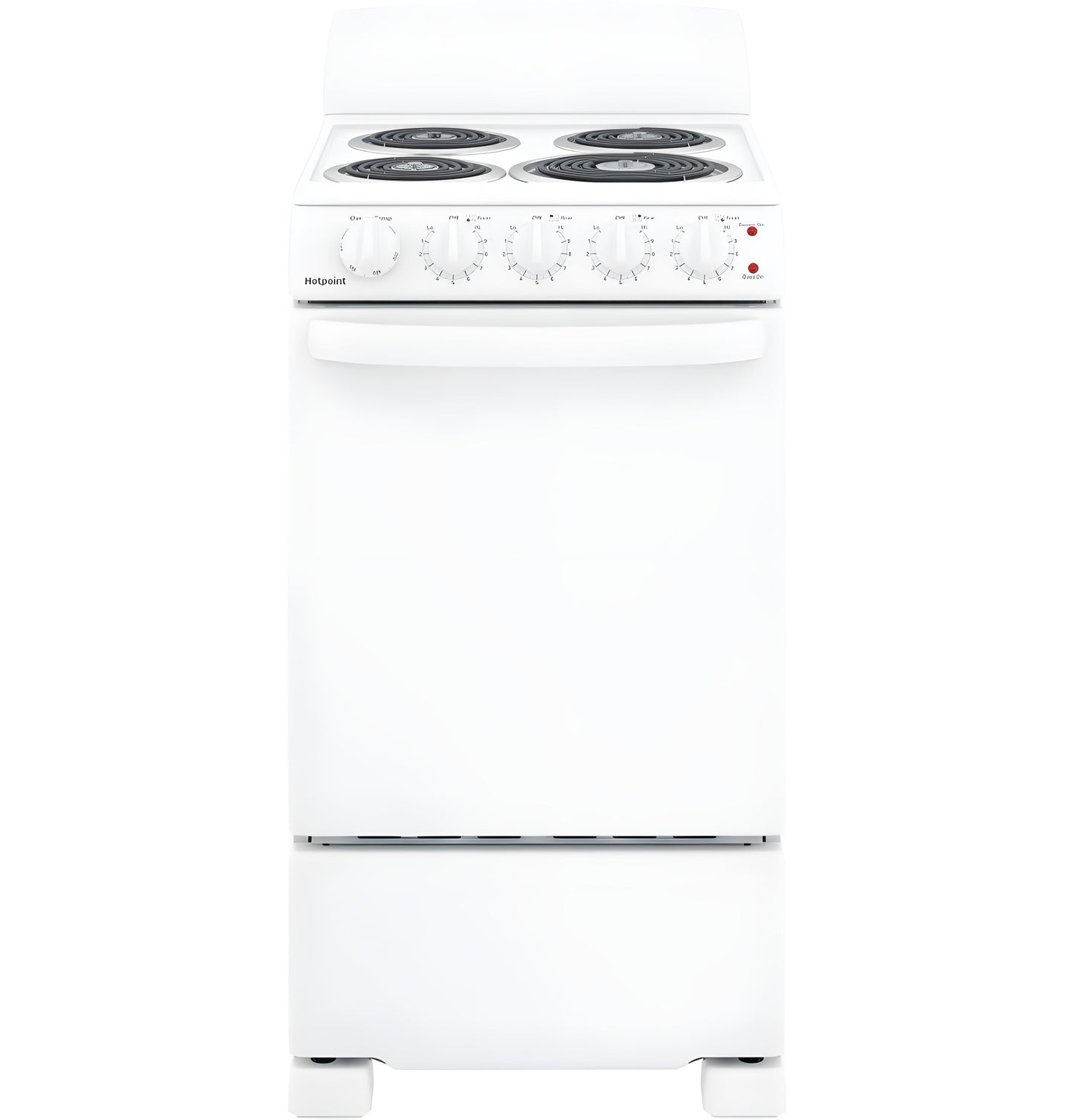 HOTPOINT 20" Electric Free-Standing Front-Control Electric Range - RAS200DMWW-KT