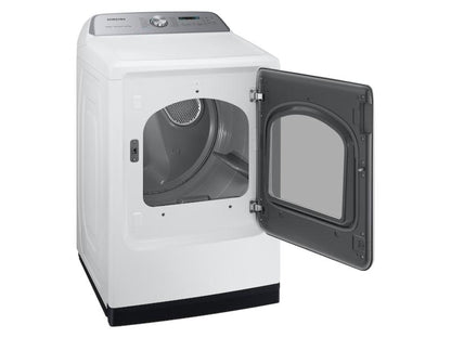 SAMSUNG W 7.4 cu. ft. Smart Gas Dryer with Steam Sanitize+ in White - DVG55CG7100W-KT
