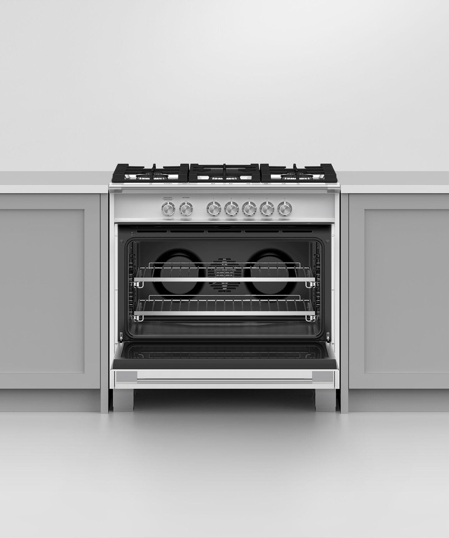 FISHER & PAYKEL OR36SCG4W1 Gas Range, 36", 5 Burners - OR36SCG4W1-KT