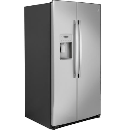 GE APPLIANCES GSS25IYNFS GE® 25.1 Cu. Ft. Fingerprint Resistant Side-By-Side Refrigerator - GSS25IYNFS-KT