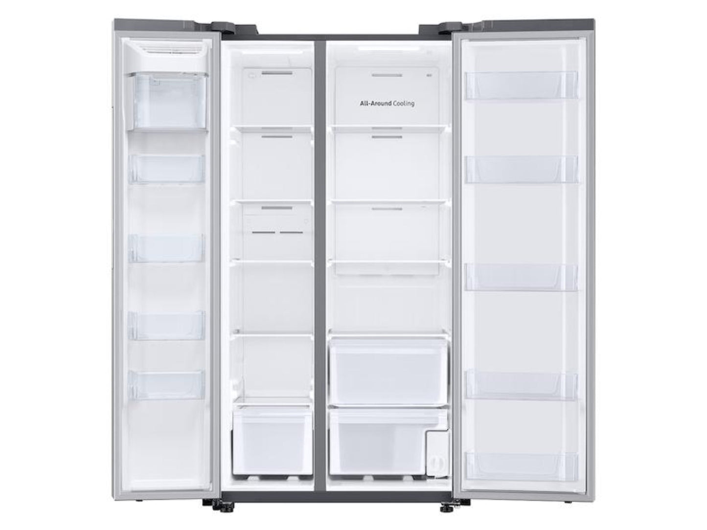 SAMSUNG RS28A500ASR 28 cu. ft. Smart Side-by-Side Refrigerator in Stainless Steel - RS28A500ASR-KT