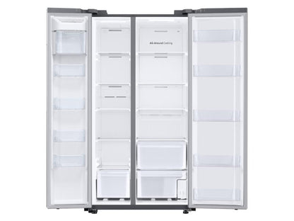 SAMSUNG RS28A500ASR 28 cu. ft. Smart Side-by-Side Refrigerator in Stainless Steel - RS28A500ASR-KT