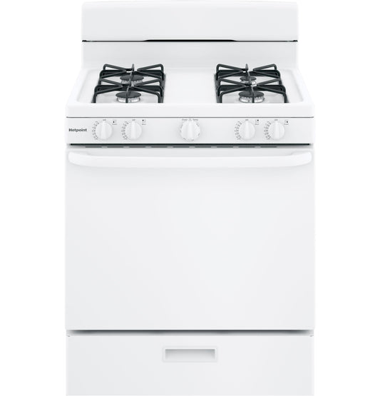 HOTPOINT RGBS300DMWW Hotpoint 30" Free-Standing Gas Range - RGBS300DMWW-KT