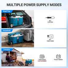 Load image into Gallery viewer, AOBOSI 12v Fridge With Buit-in Bass Speaker and Battery 42qt - UL-SU-PG36E-BU
