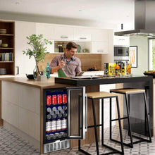 Load image into Gallery viewer, AOBOSI 15 inch Beverage Refrigerator 100 Cans - ‎JC-85C
