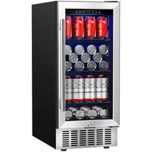 Load image into Gallery viewer, AOBOSI 15 inch Beverage Refrigerator 100 Cans - ‎JC-85C
