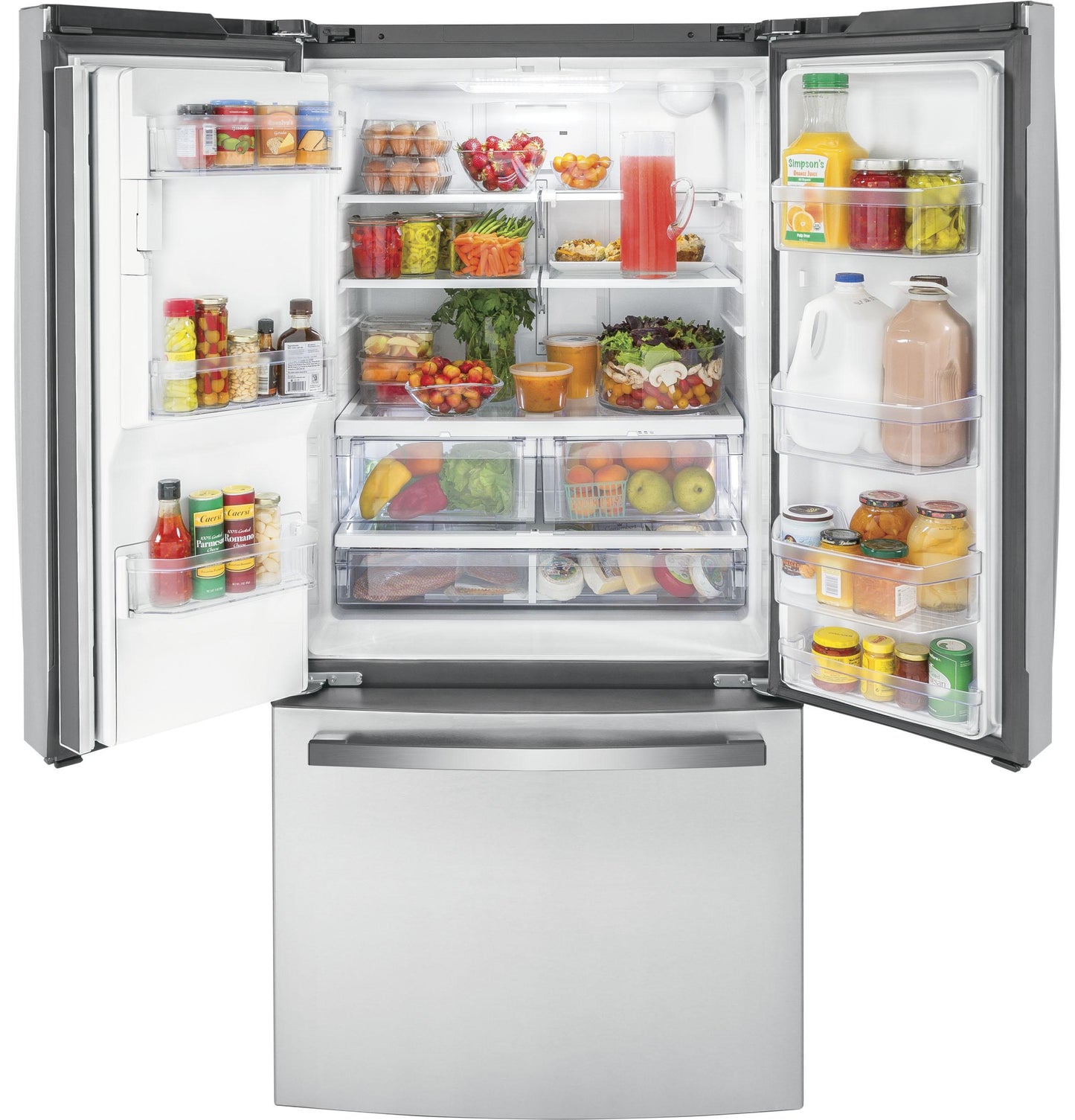 GE APPLIANCES GYE18JYLFS GE® ENERGY STAR® 17.5 Cu. Ft. Counter-Depth FrenGYE18JYLFS-KT