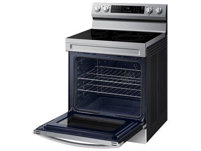 SAMSUNG 6.3 cu. ft. Smart Freestanding Electric Range with No-Preheat Air Fry & Convection in Stainless Steel - NE63A6511SS-KT