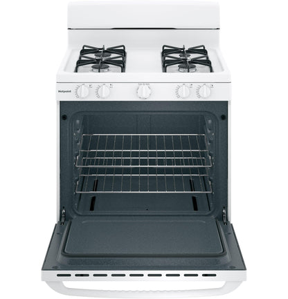 HOTPOINT RGBS300DMWW Hotpoint 30" Free-Standing Gas Range - RGBS300DMWW-KT
