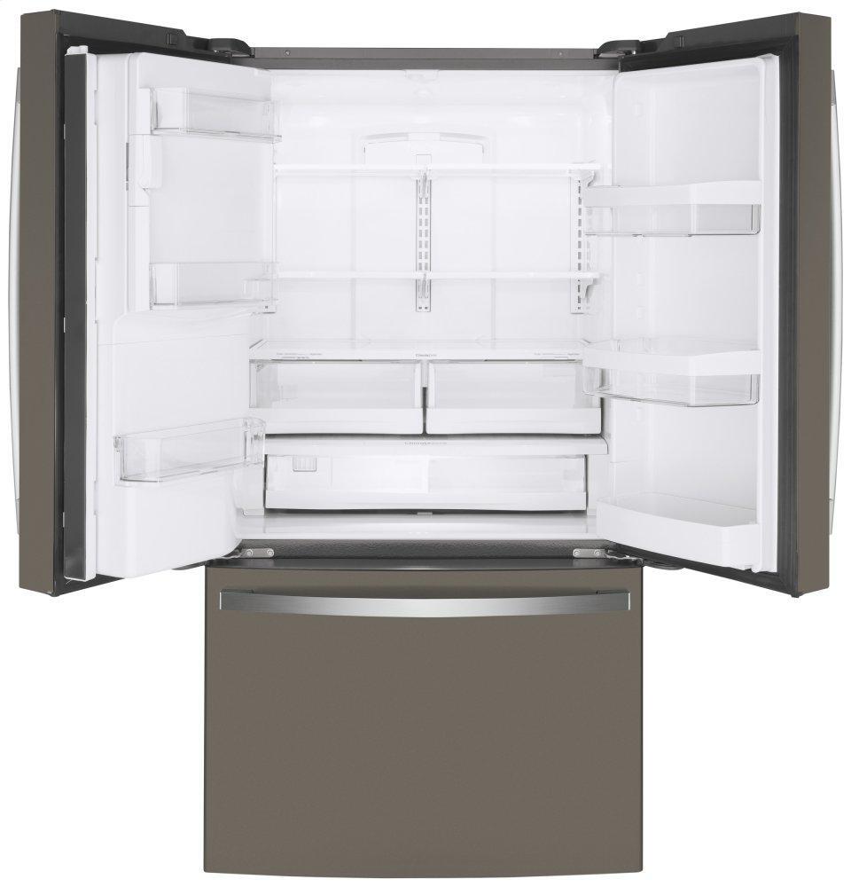 GE APPLIANCES GYE22GMNES GE® ENERGY STAR® 22.1 Cu. Ft. Counter-Depth French-Door Refrigerator -GYE22GMNES-KT