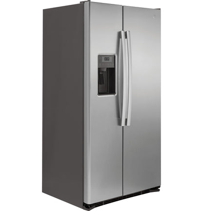 GE APPLIANCES GZS22DSJSS GE® 21.9 Cu. Ft. Counter-Depth Side-By-Side Refrigerator - GZS22DSJSS-KT