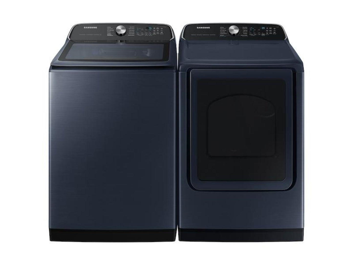SAMSUNG 7.4 cu. ft. Smart Gas Dryer with Pet Care Dry and Steam Sanitize+ in Brushed Navy  - DVG54CG7150D-KT