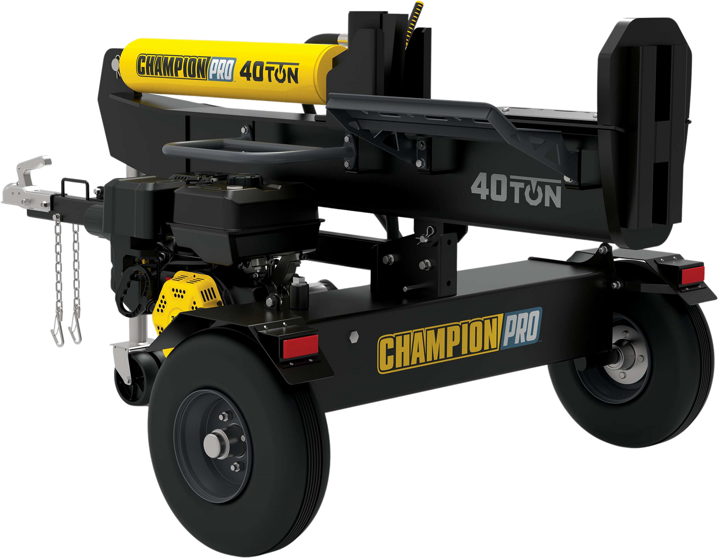 Champion 201091 Pro 40-Ton Log Splitter Horizontal/Vertical Full Beam Gas With Auto Return New - 201091