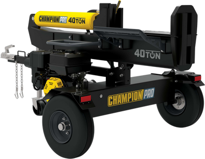 Champion 201091 Pro 40-Ton Log Splitter Horizontal/Vertical Full Beam Gas With Auto Return New - 201091