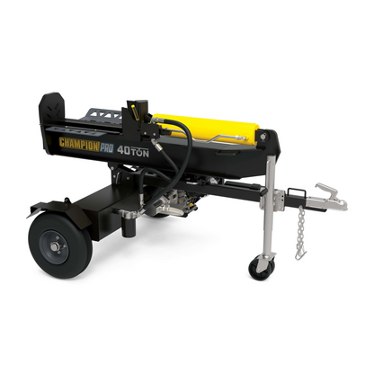 Champion 201091 Pro 40-Ton Log Splitter Horizontal/Vertical Full Beam Gas With Auto Return New - 201091