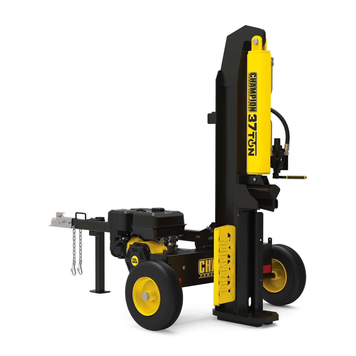 Champion -37-Ton Log Splitter Horizontal/Vertical Full Beam Gas with Auto Return New - 201314