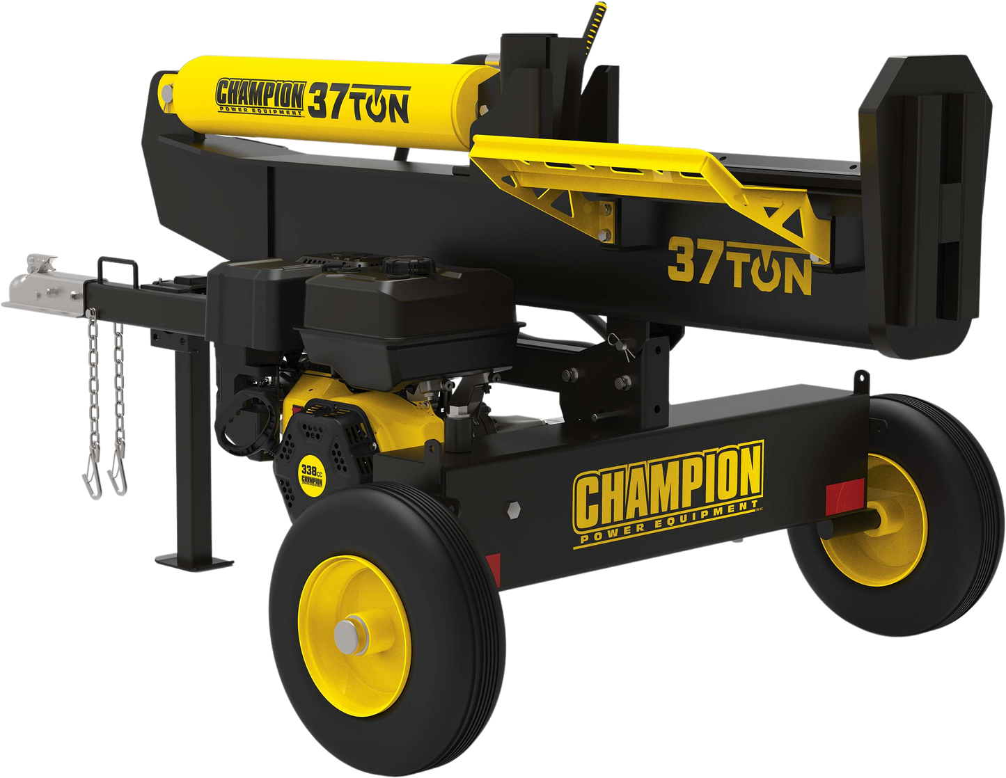 Champion -37-Ton Log Splitter Horizontal/Vertical Full Beam Gas with Auto Return New - 201314