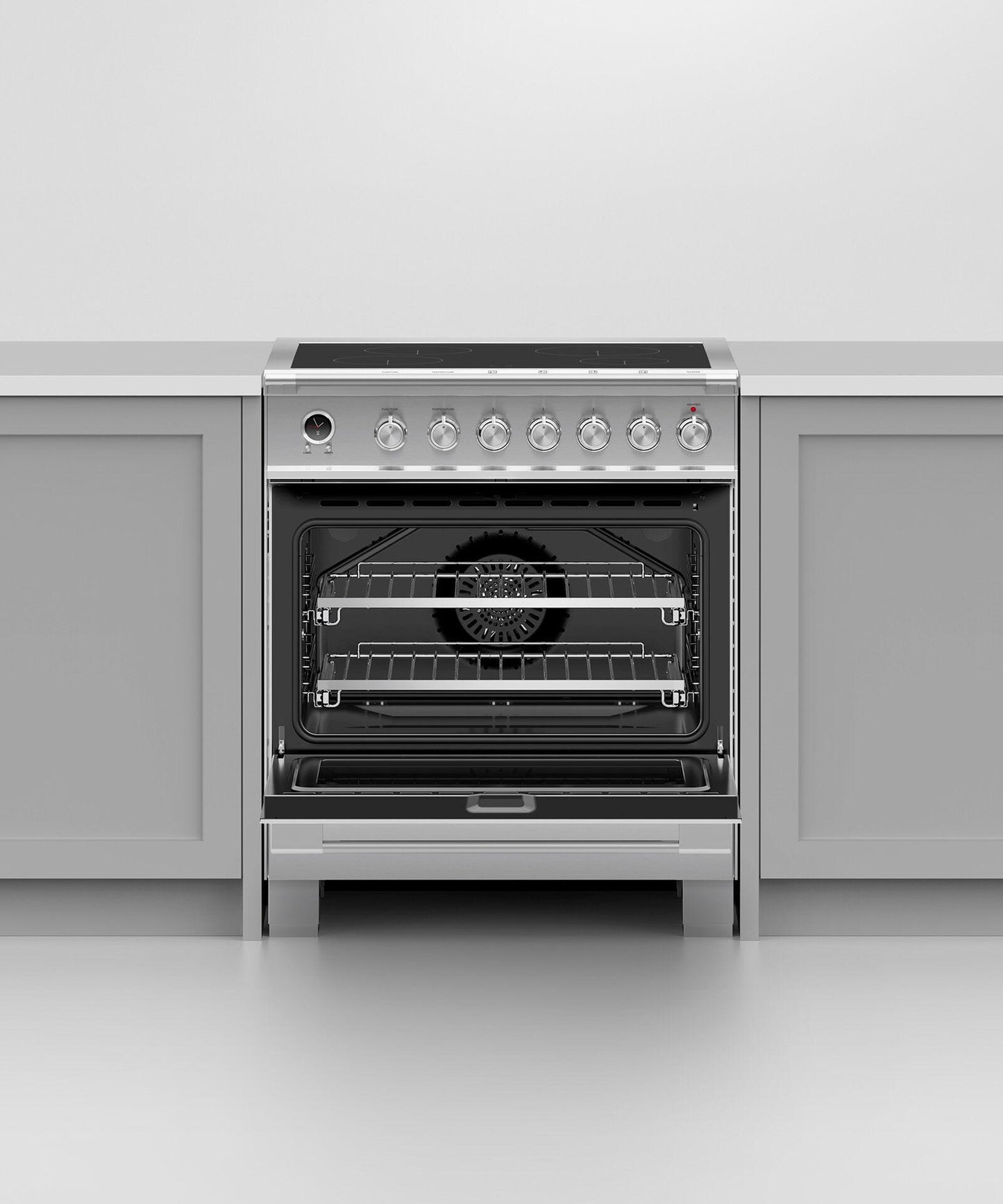FISHER & PAYKEL OR30SCI6X1 Induction Range, 30", 4 Zones, Self-cleaning - OR30SCI6X1-KT