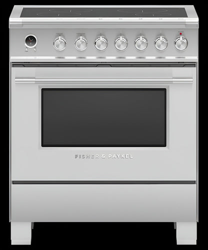 FISHER & PAYKEL OR30SCI6X1 Induction Range, 30", 4 Zones, Self-cleaning - OR30SCI6X1-KT