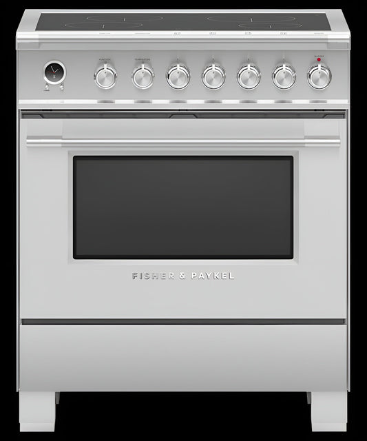 FISHER & PAYKEL OR30SCI6X1 Induction Range, 30", 4 Zones, Self-cleaning - OR30SCI6X1-KT