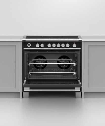 FISHER & PAYKEL OR36SCI6B1 Induction Range, 36", 5 Zones with SmartZone, Self-cleaning - OR36SCI6B1-KT