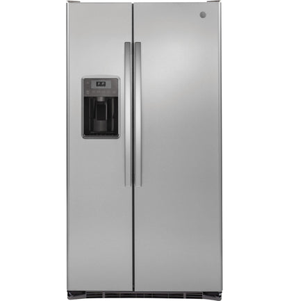 GE APPLIANCES GZS22DSJSS GE® 21.9 Cu. Ft. Counter-Depth Side-By-Side Refrigerator - GZS22DSJSS-KT