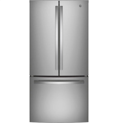GE APPLIANCES GWE19JYLFS GE® ENERGY STAR® 18.6 Cu. Ft. Counter-Depth French-Door Refrigerator - GWE19JYLFS-KT